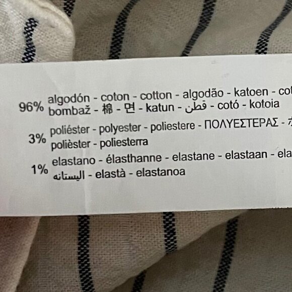 Zara Shorts Size Small Stripe Minimalist Coastal Preppy Light Academia Classic - Picture 7 of 7